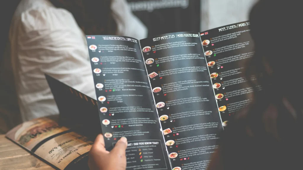 Premium Menu Card Printing in Dubai